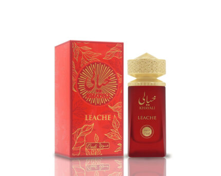 Leache by Khayali 100ml perfume bottle with red and gold box.